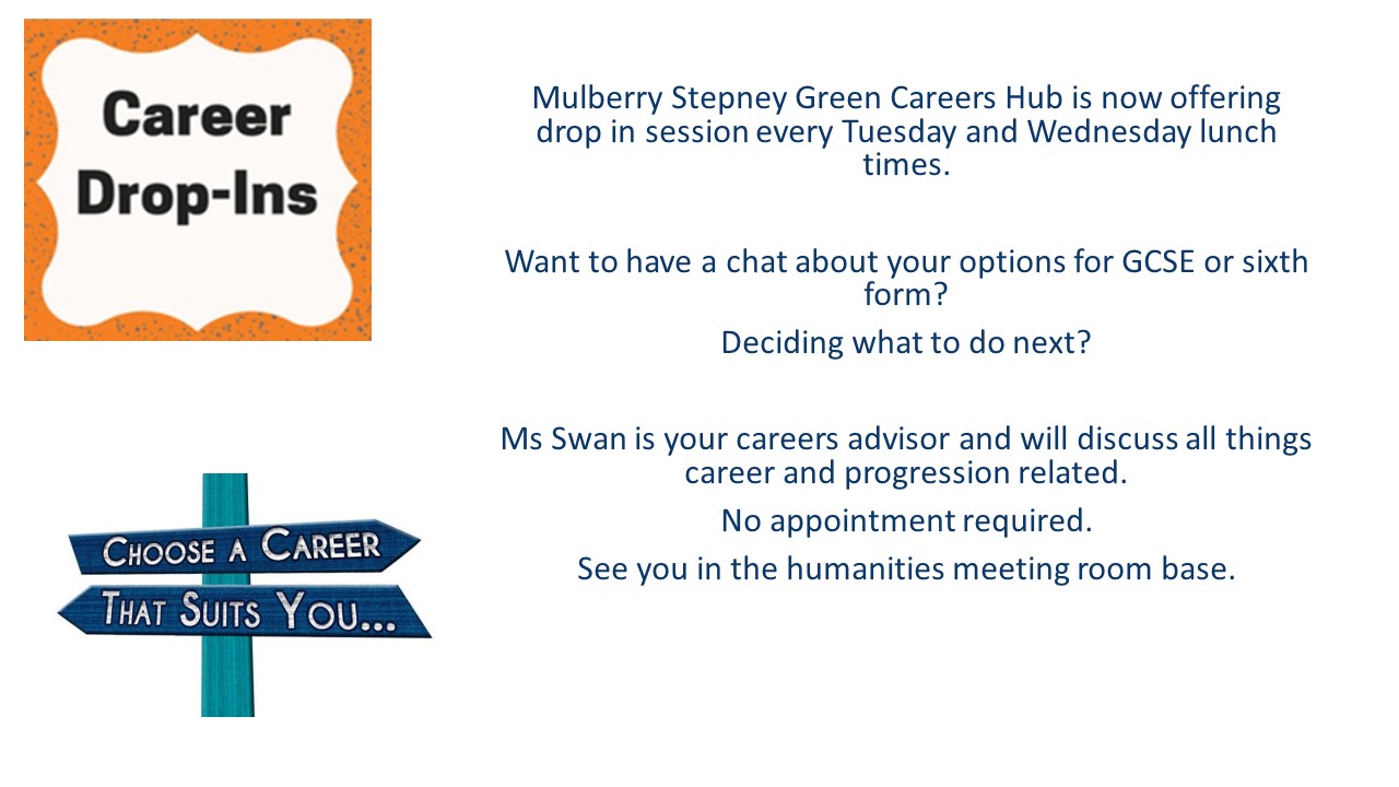 Career drop in poster