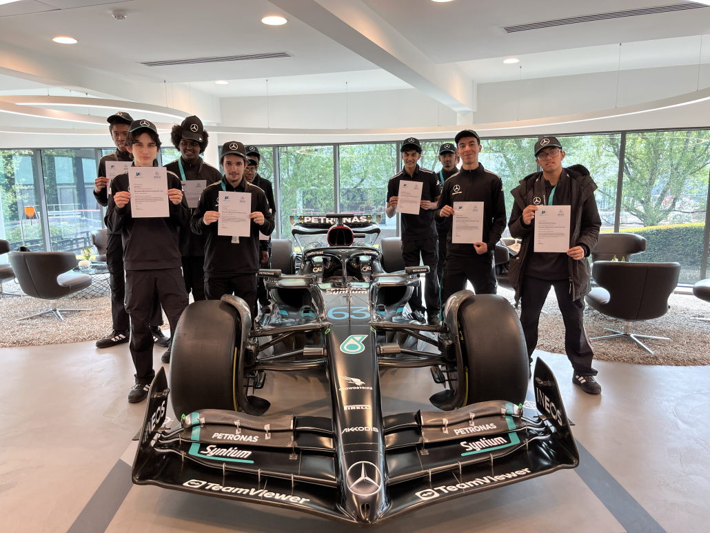 STEM Academy Scholars in Mercedes-AMG Petronas Formula One Team factory in Brackley_May26_Pic1