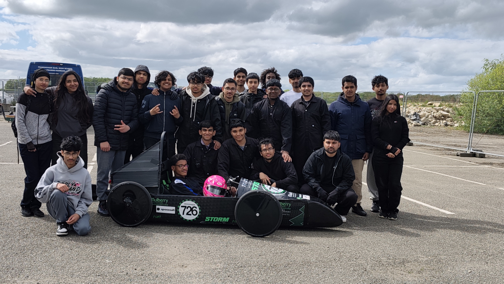 STEM Academy students recently took part in their first Greenpower Heat at the prestigious Lotus Hethel Test Track in Norfolk._May26_Pic3